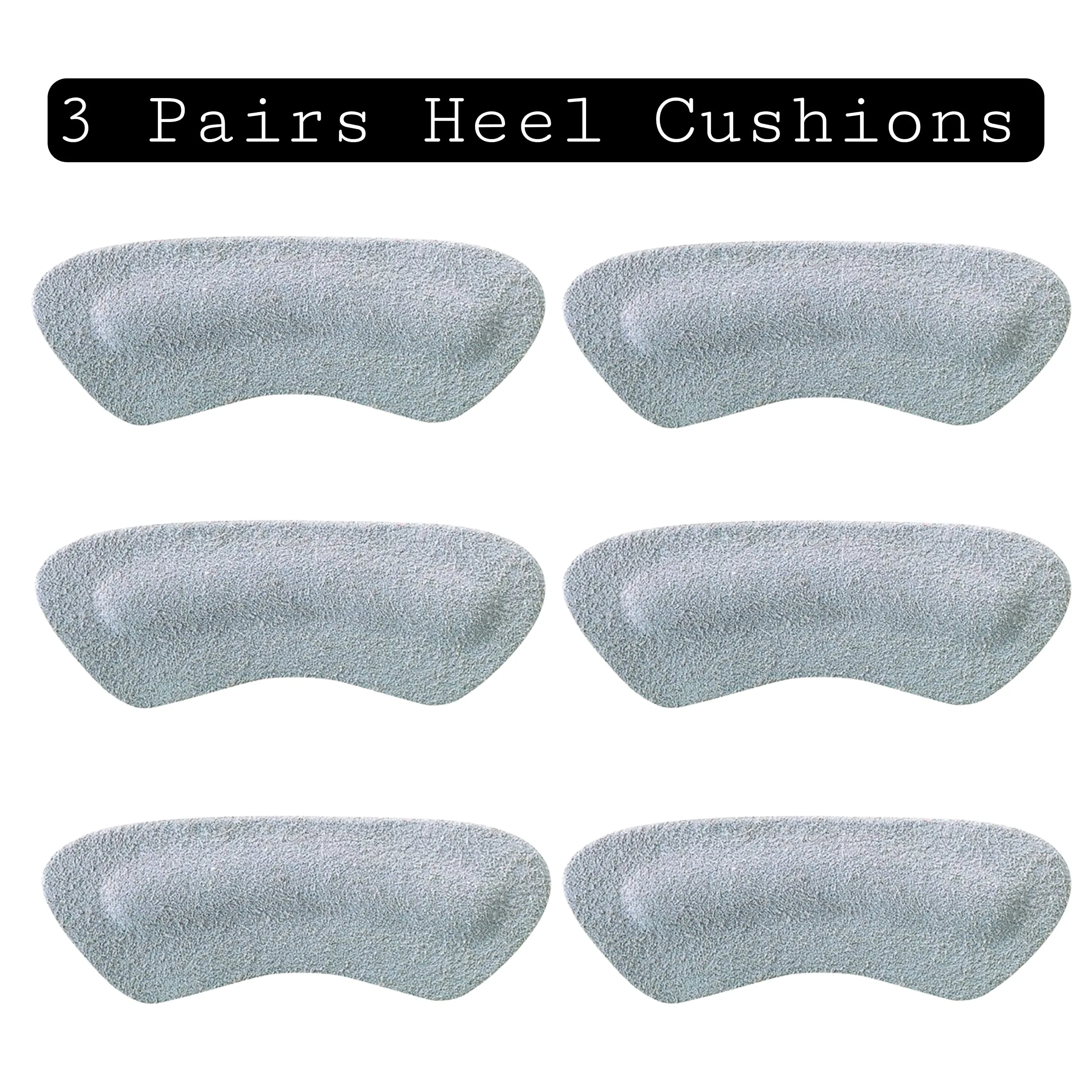 6 Pcs Heel Cushion Pads Heel Shoe Grips Self-Adhesive Heel Sports Cushion Anti-Slip Shoe Liners from Slipping Out and Rubbing - Perfect Heel Pads for Men Women