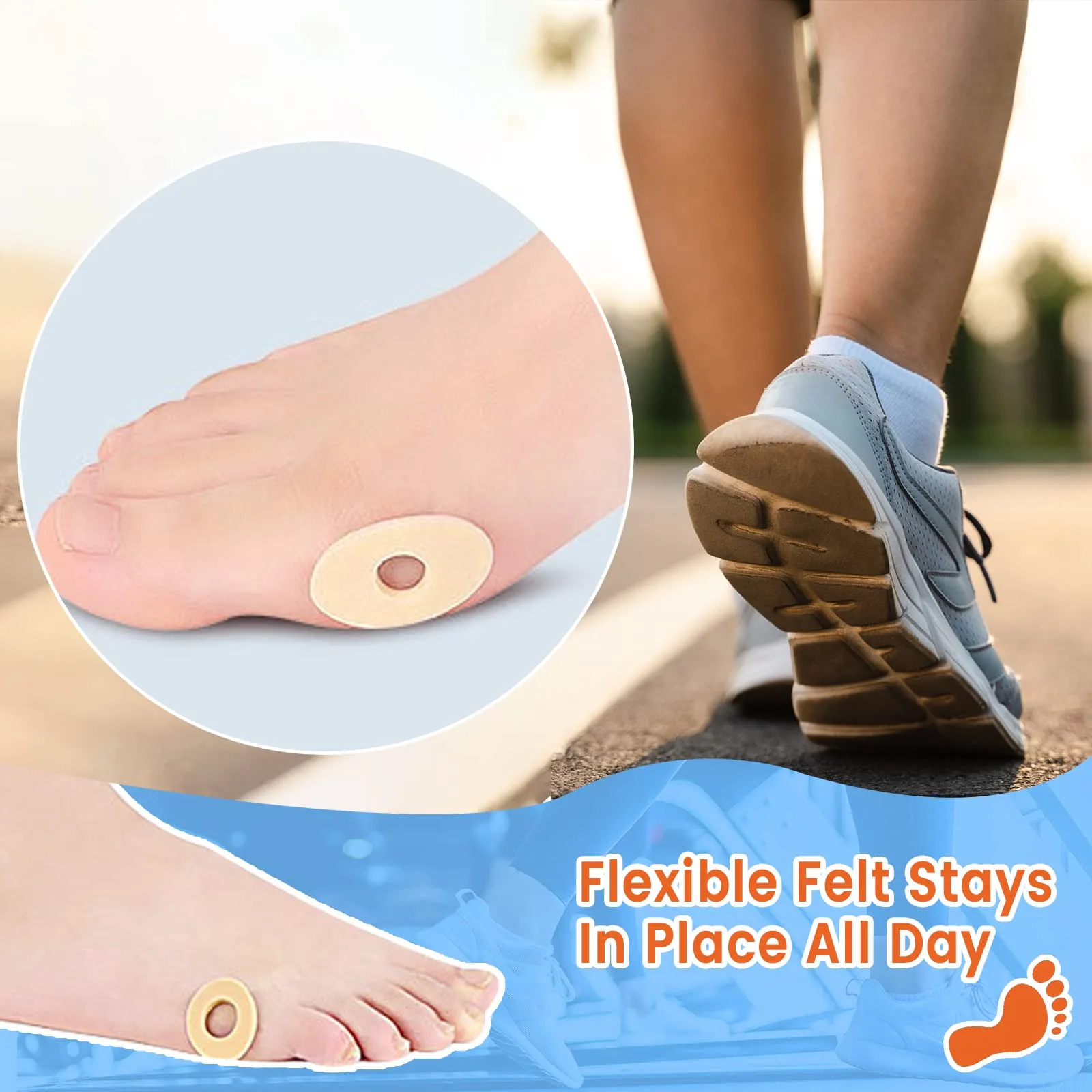 60 Pieces Corn Cushions, Soft Latex Foam Self Adhesive Callus Pads Corn Pad Anti Friction Reduce Foot and Heel Pain, 4 Models (60 Pieces)
