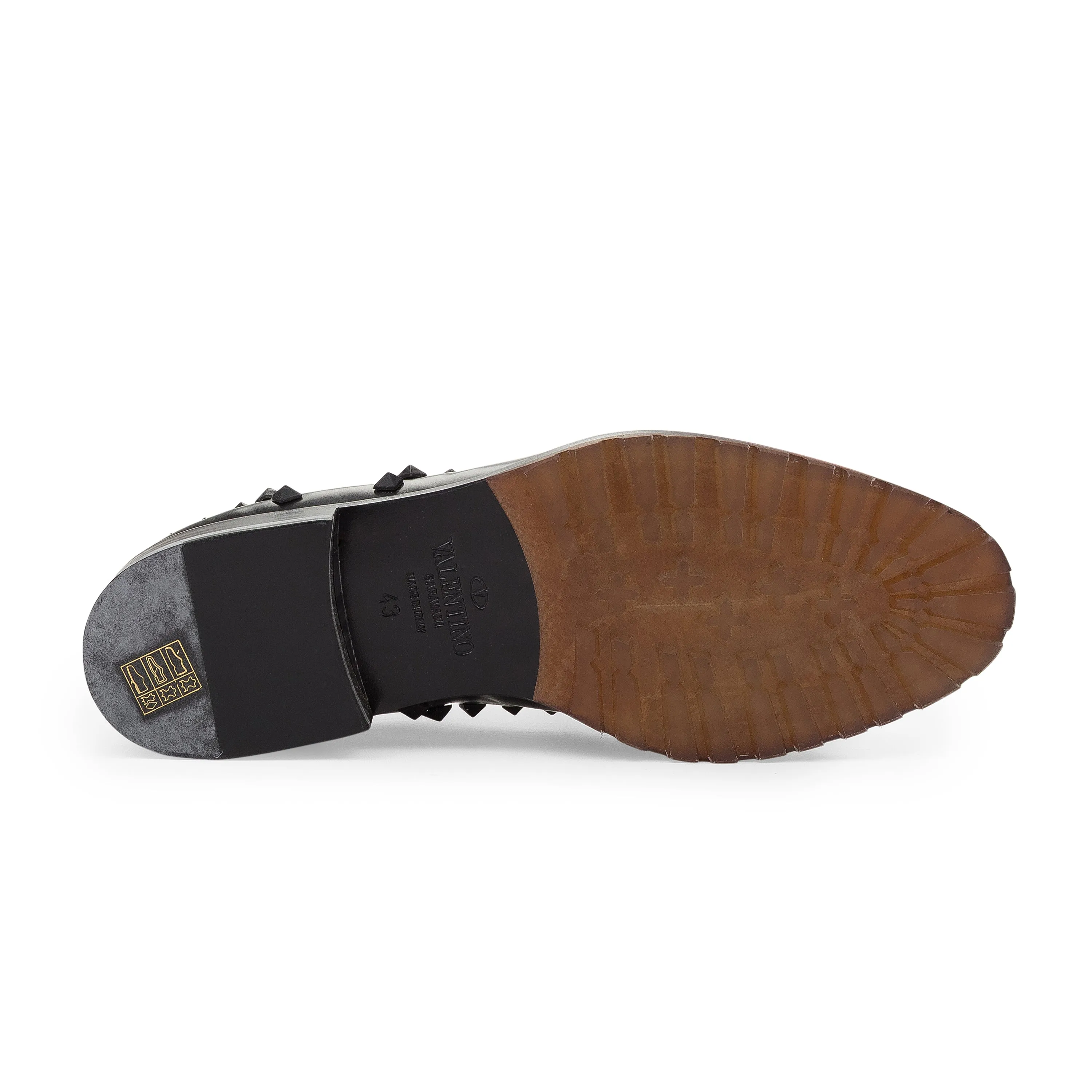 BLACK ROCKSTUD OXFORDS