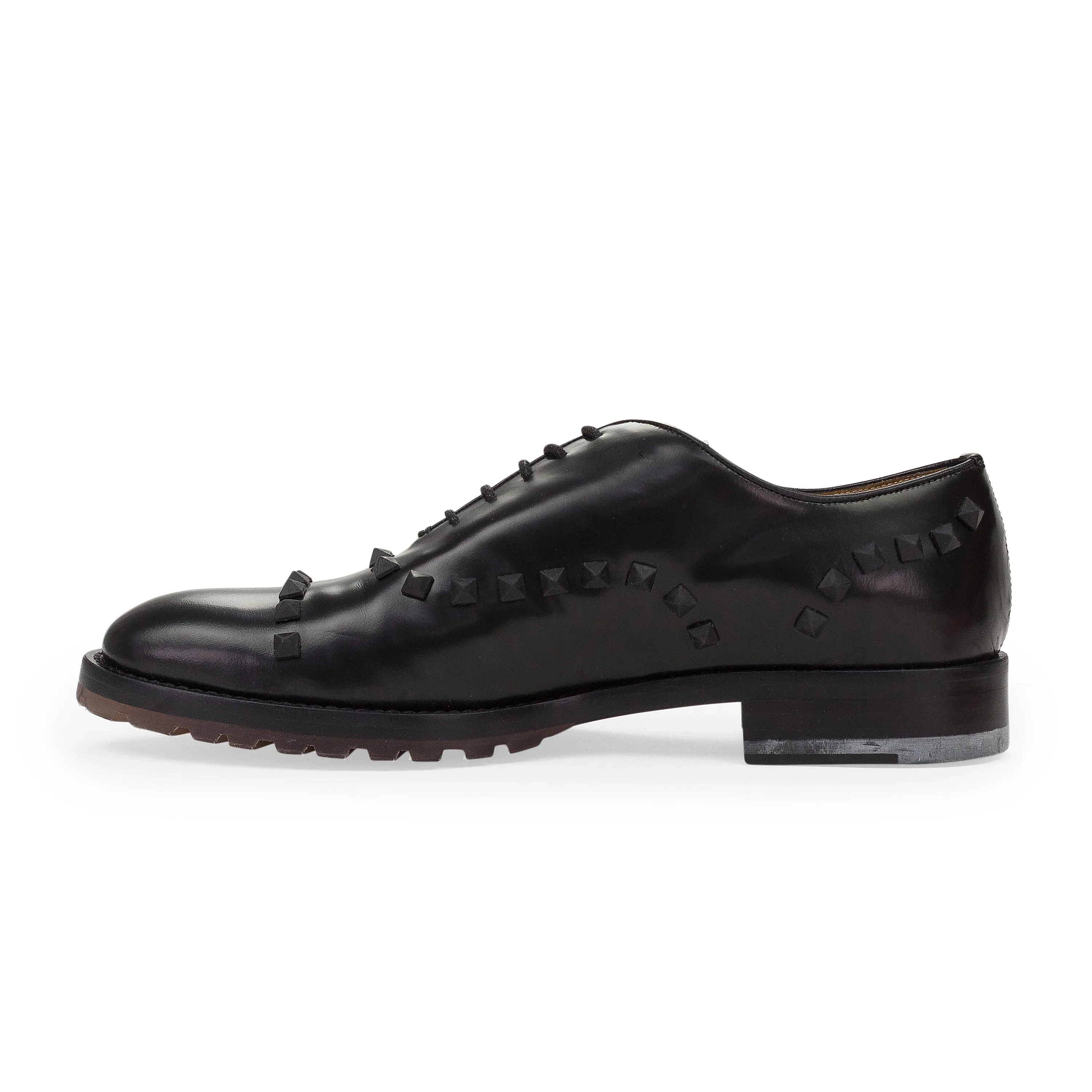 BLACK ROCKSTUD OXFORDS