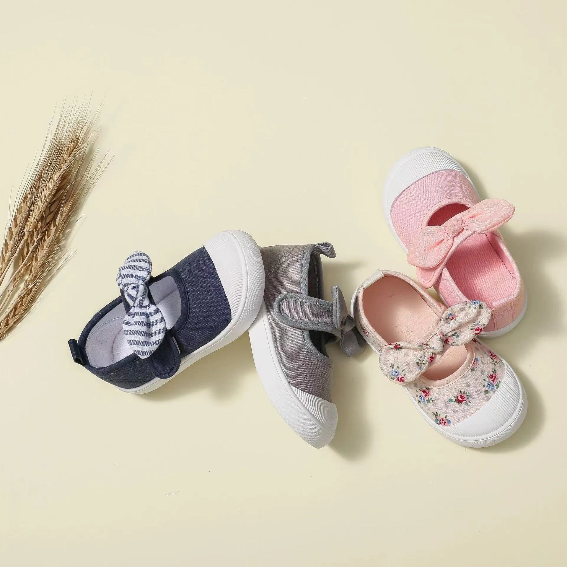 Bow Knot Canvas Princess Shoes