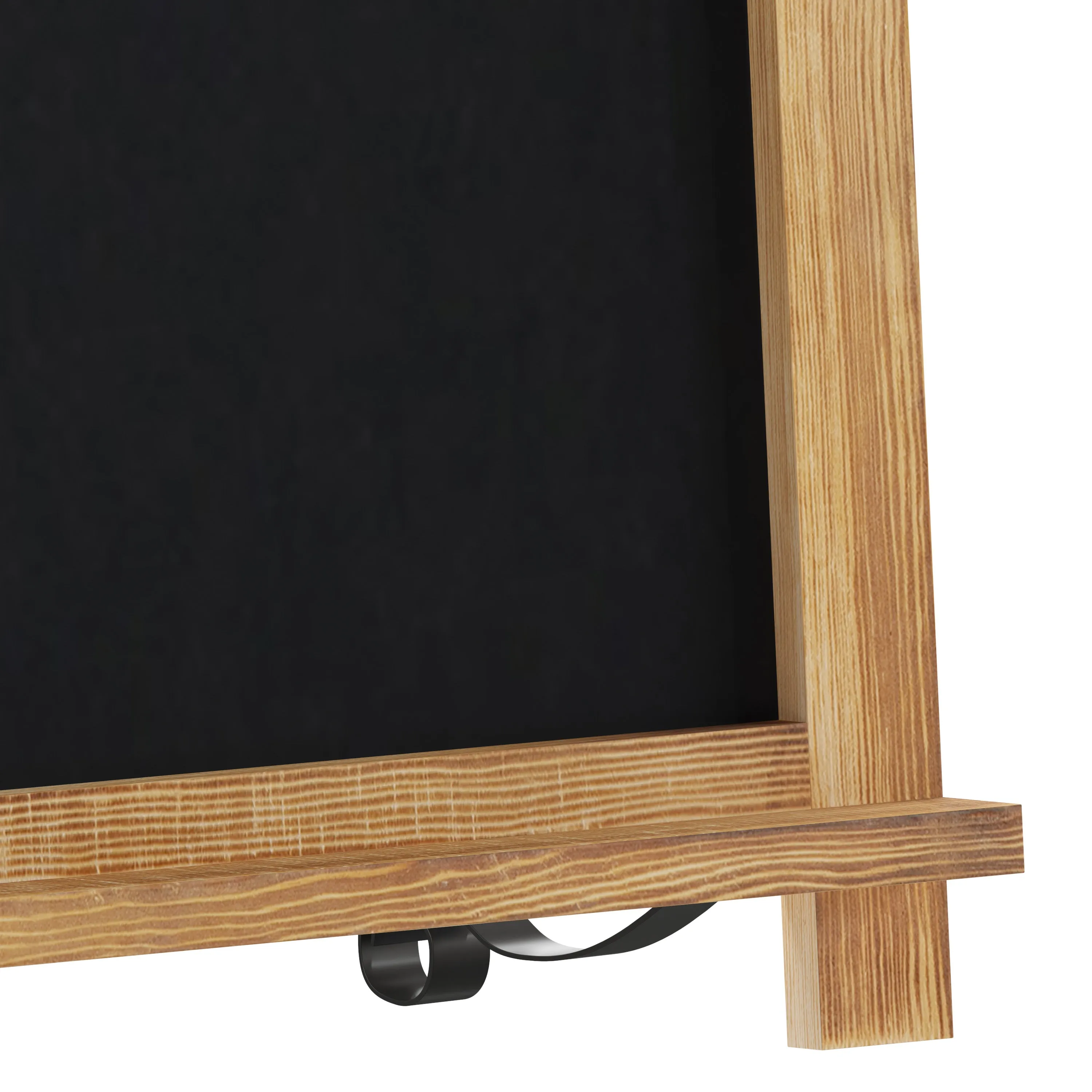 Canterbury 12" x 17" Torched Wood Tabletop Magnetic Chalkboards with Metal Scrolled Legs, Hanging Wall Chalkboards, Countertop Memo Boards, Set of 10