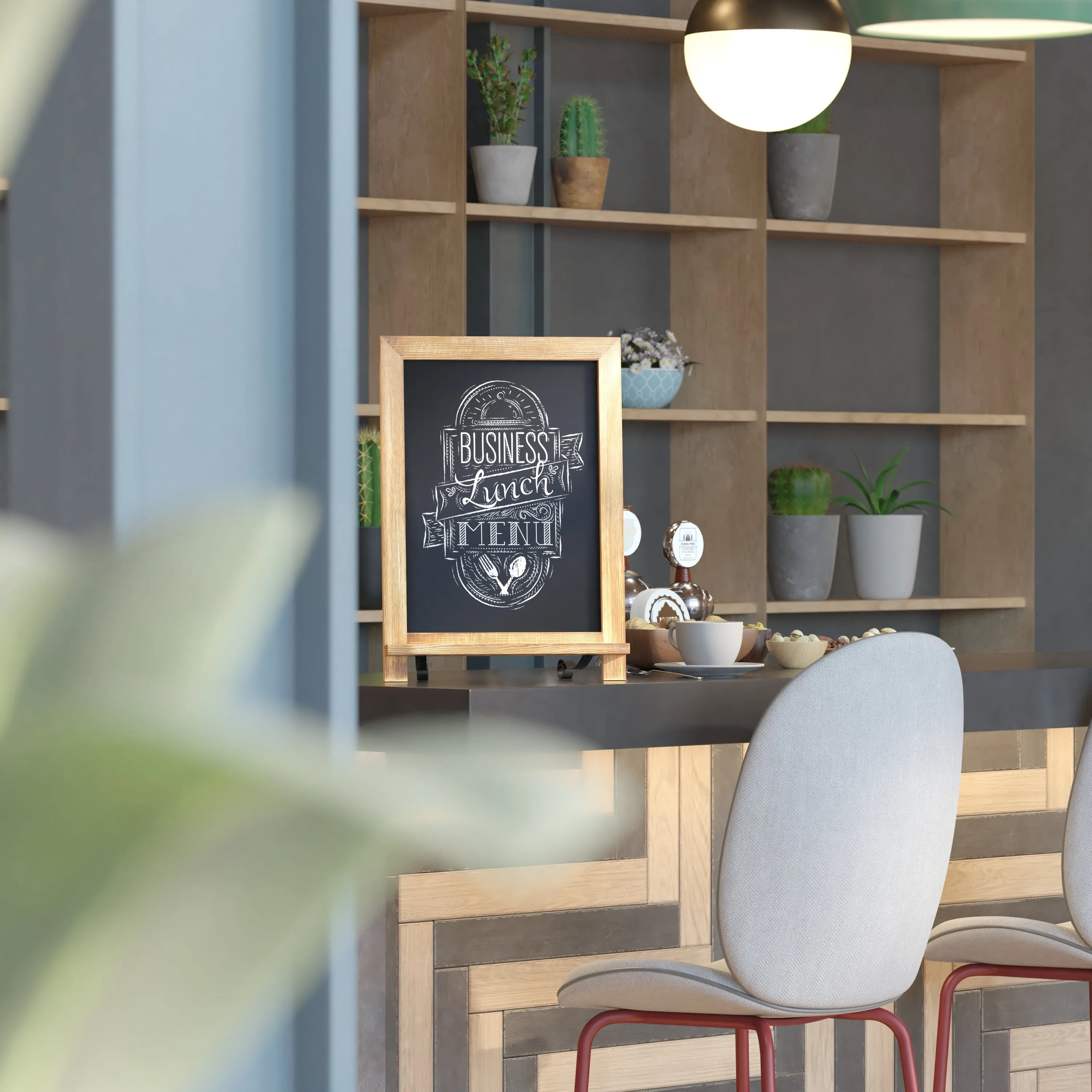 Canterbury 12" x 17" Torched Wood Tabletop Magnetic Chalkboards with Metal Scrolled Legs, Hanging Wall Chalkboards, Countertop Memo Boards, Set of 10
