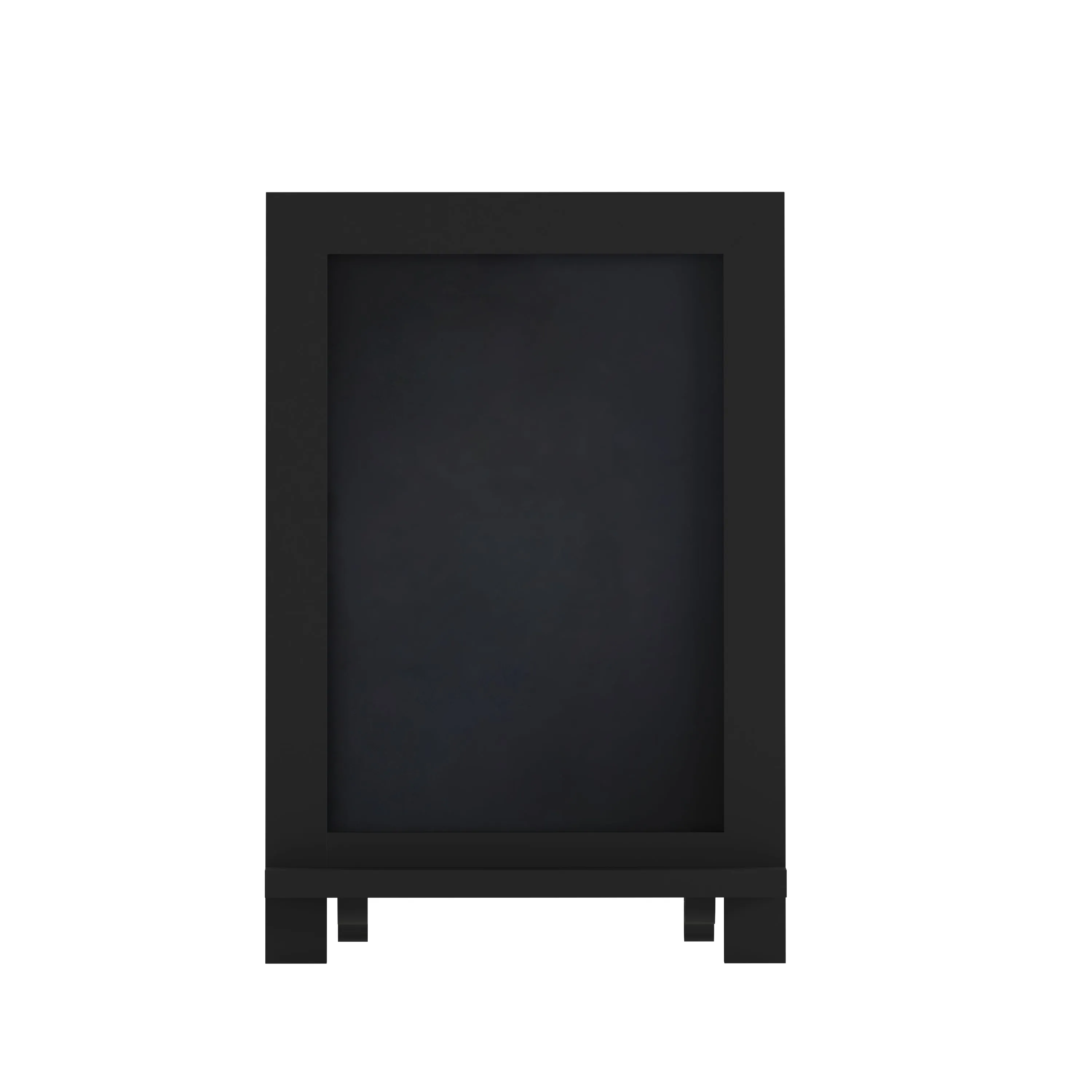 Canterbury 9.5" x 14" Black Tabletop Magnetic Chalkboard Sign with Metal Scrolled Legs, Hanging Wall Chalkboard, Countertop Memo Board