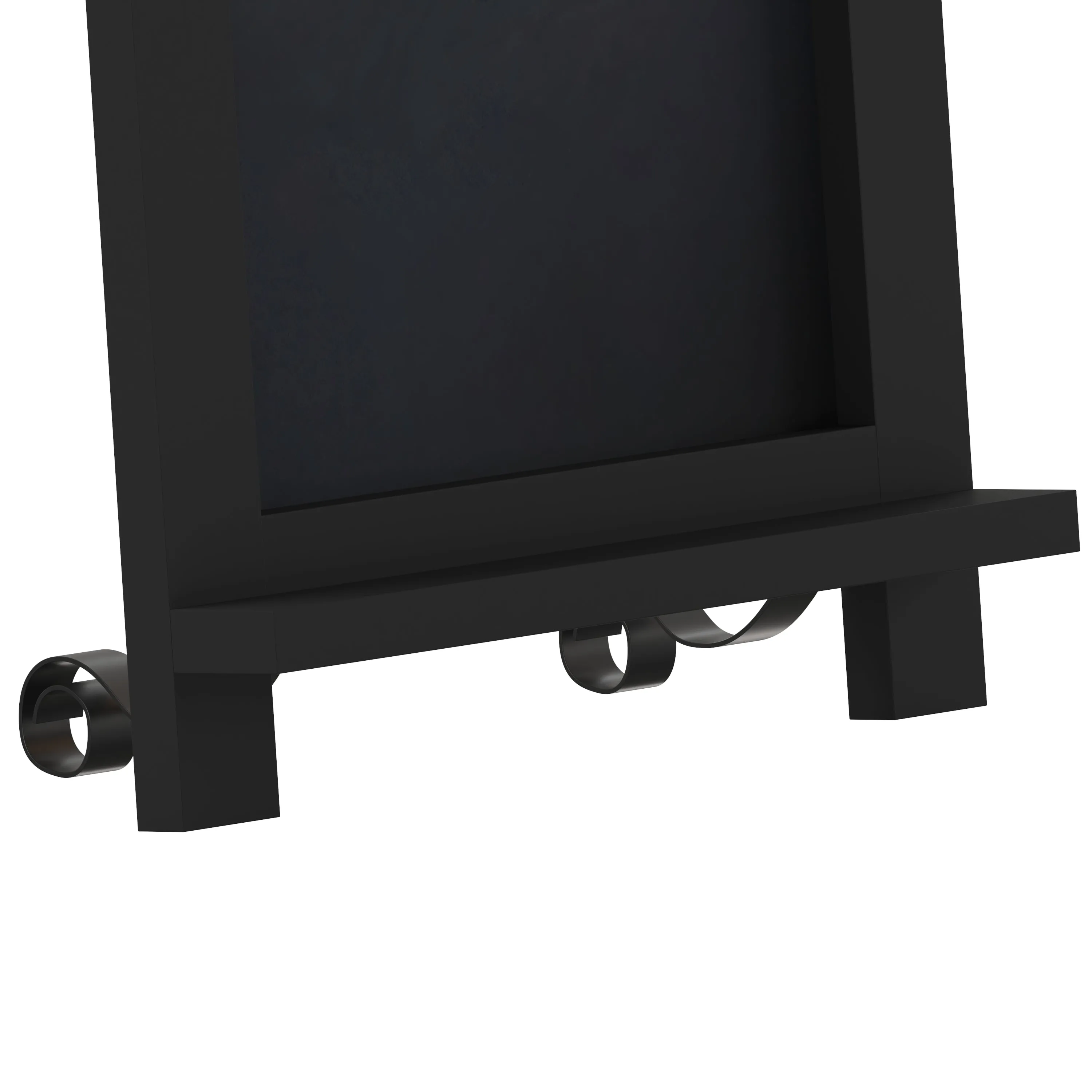 Canterbury 9.5" x 14" Black Tabletop Magnetic Chalkboards with Metal Scrolled Legs, Hanging Wall Chalkboards, Countertop Memo Boards, Set of 10