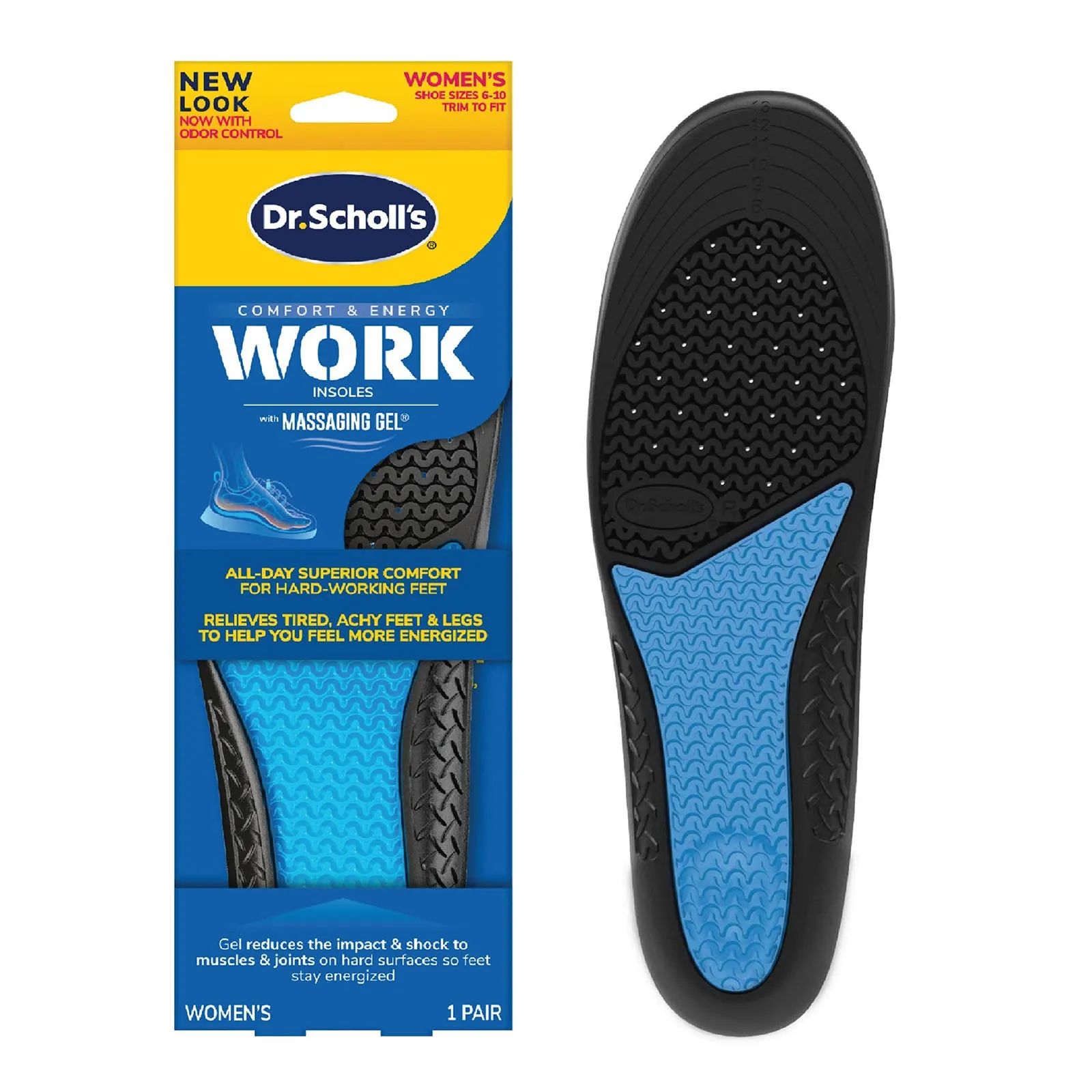 Dr.Scholl Work Insoles with Massaging Gel Women