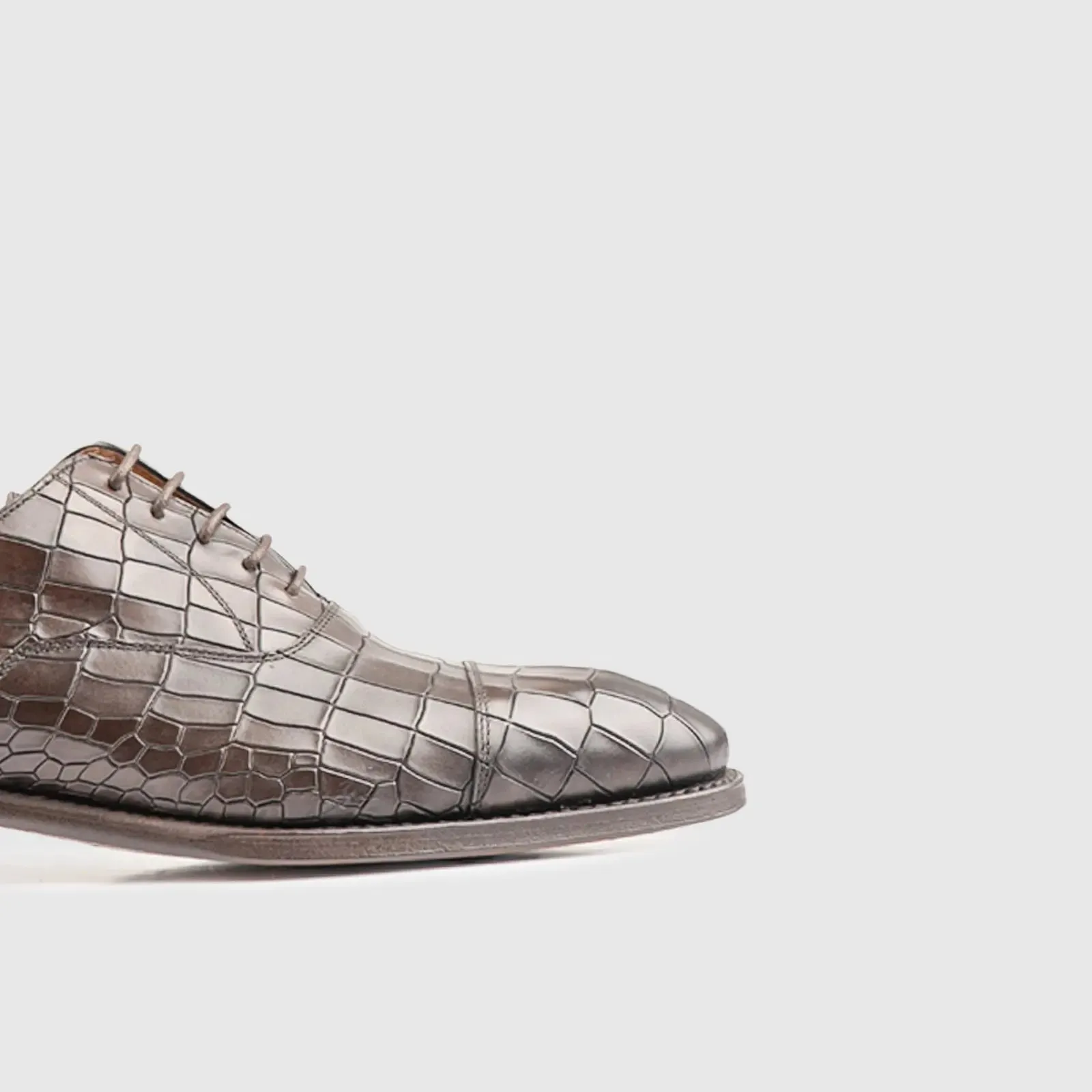 Goodyear Welt Straight Cap Oxford 5217 Brown Croc