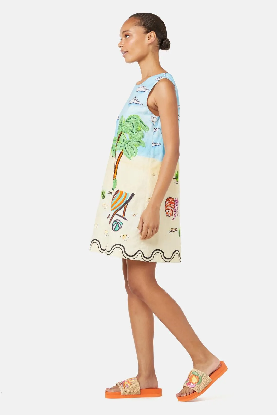 Inky Beach Shift Dress