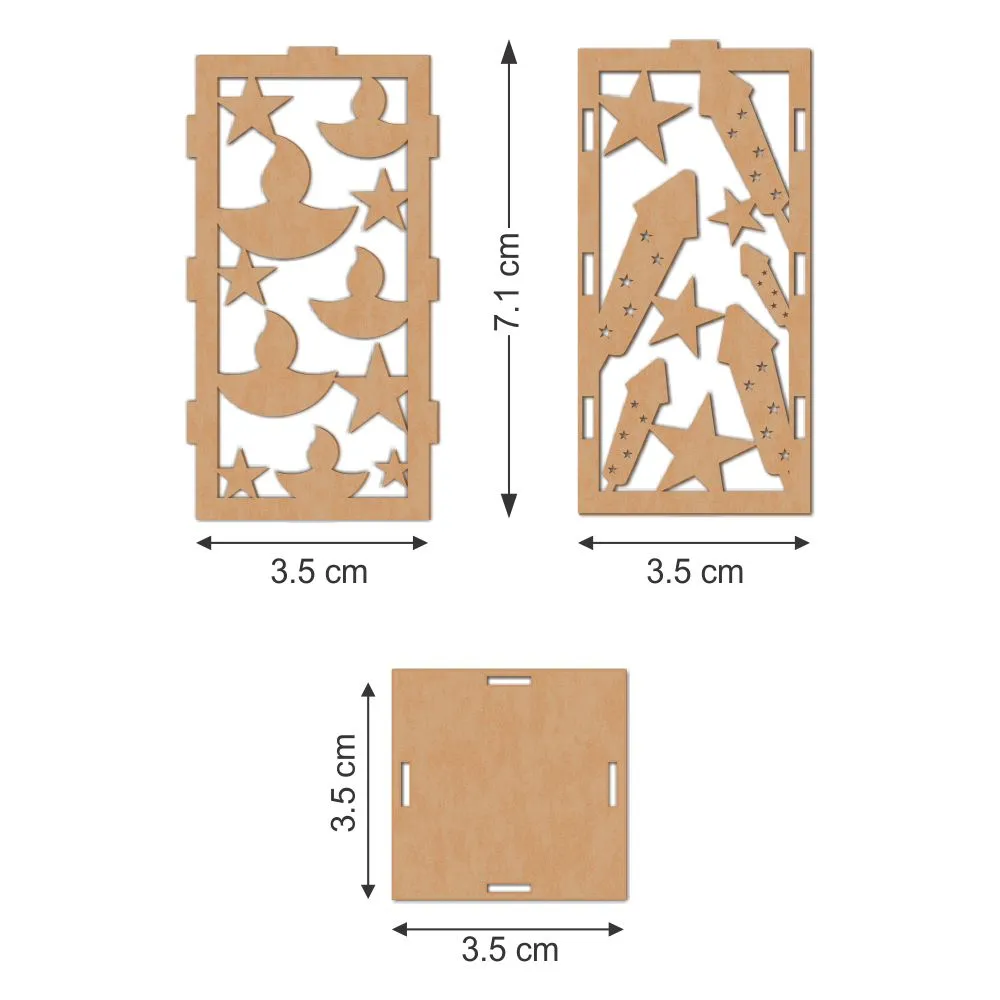Kids' DIY DIwali Wooden Lantern Making Kit