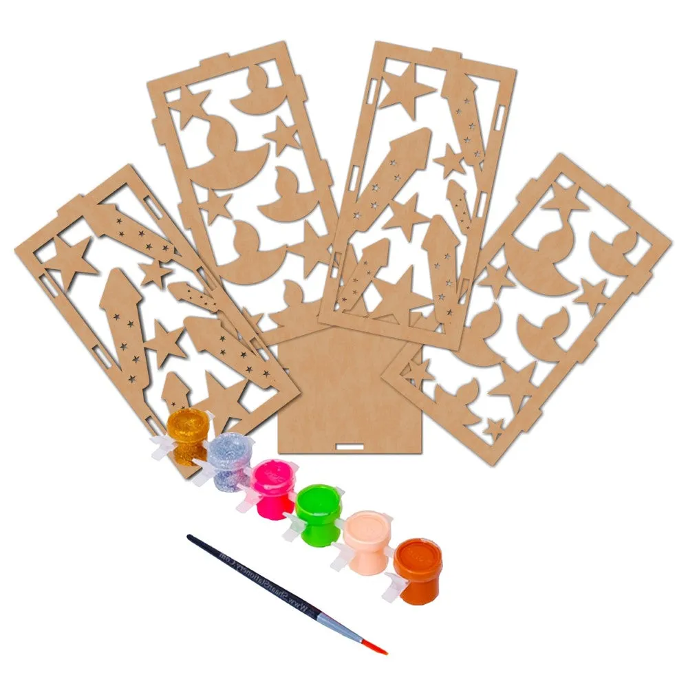 Kids' DIY DIwali Wooden Lantern Making Kit
