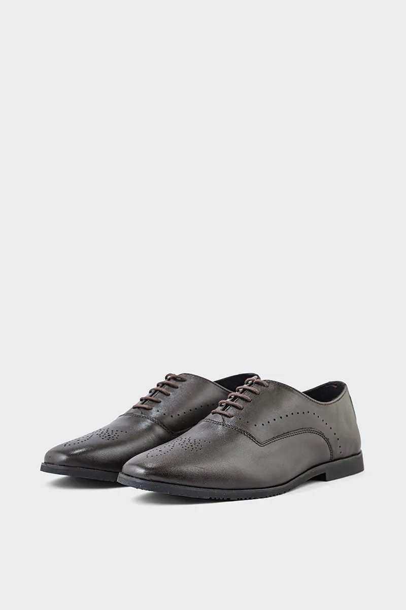Men Formal Oxford MF8000-Coffee