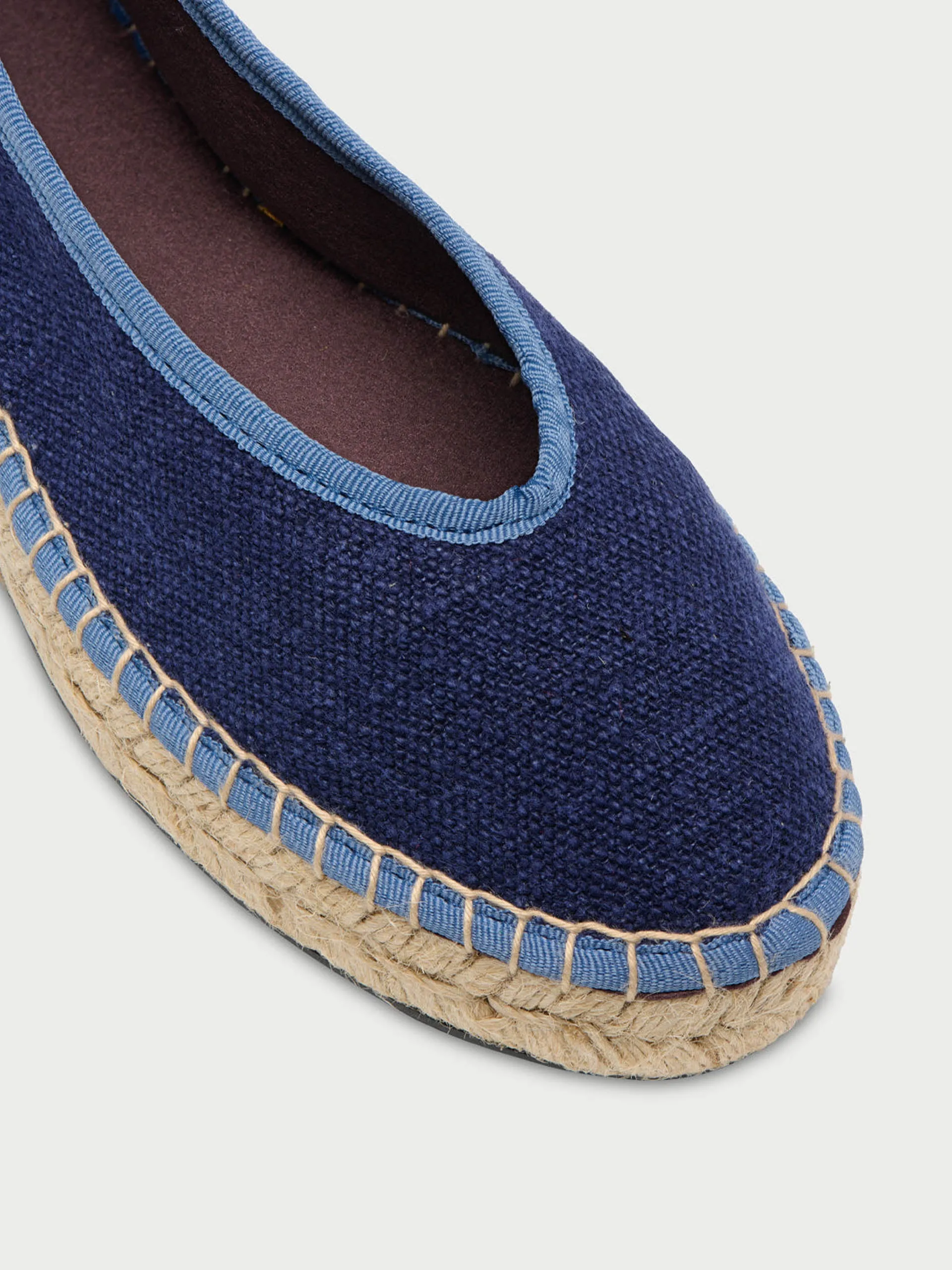 Navy Summer swing flats