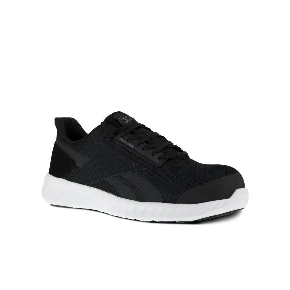 Reebok Sublite Legend Athletic Work Shoe Men's Composite Toe Rb4023 In Black And White