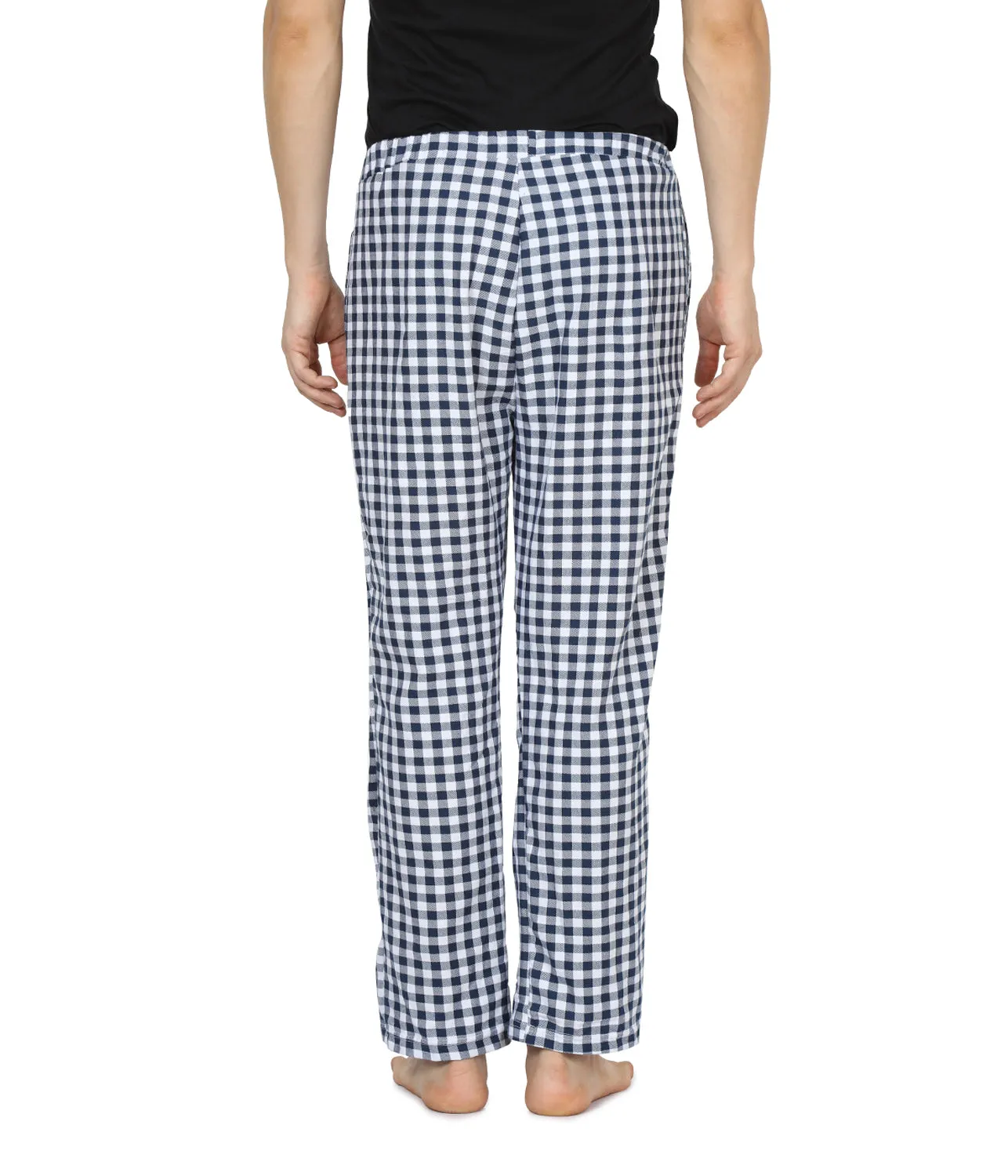 Semantic Men's Blue Gingham Checks Pyjamas