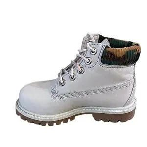 Timberland Premium 6 In Waterproof Boot Gray Nubuck Size 7.5 Toddler