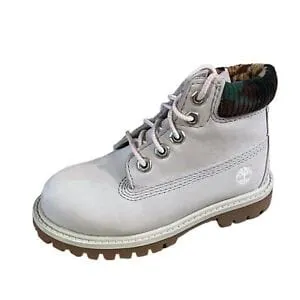 Timberland Premium 6 In Waterproof Boot Gray Nubuck Size 7.5 Toddler