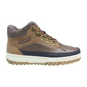 Weatherproof Mens Landon Brown Sneaker Boot Shoe Suede Memory Foam Duck