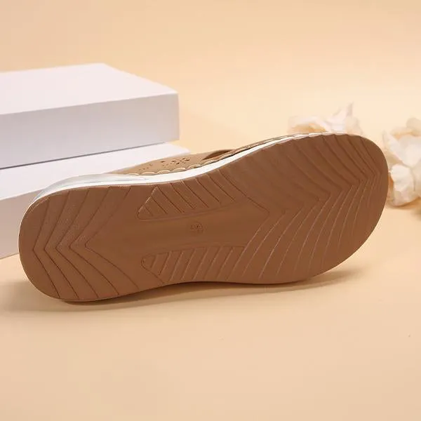 Women's Wedge Air Cushion Beach Flip Flops 22573319S